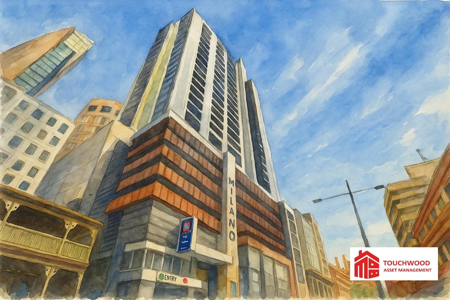 The Milano Apartments building exterior