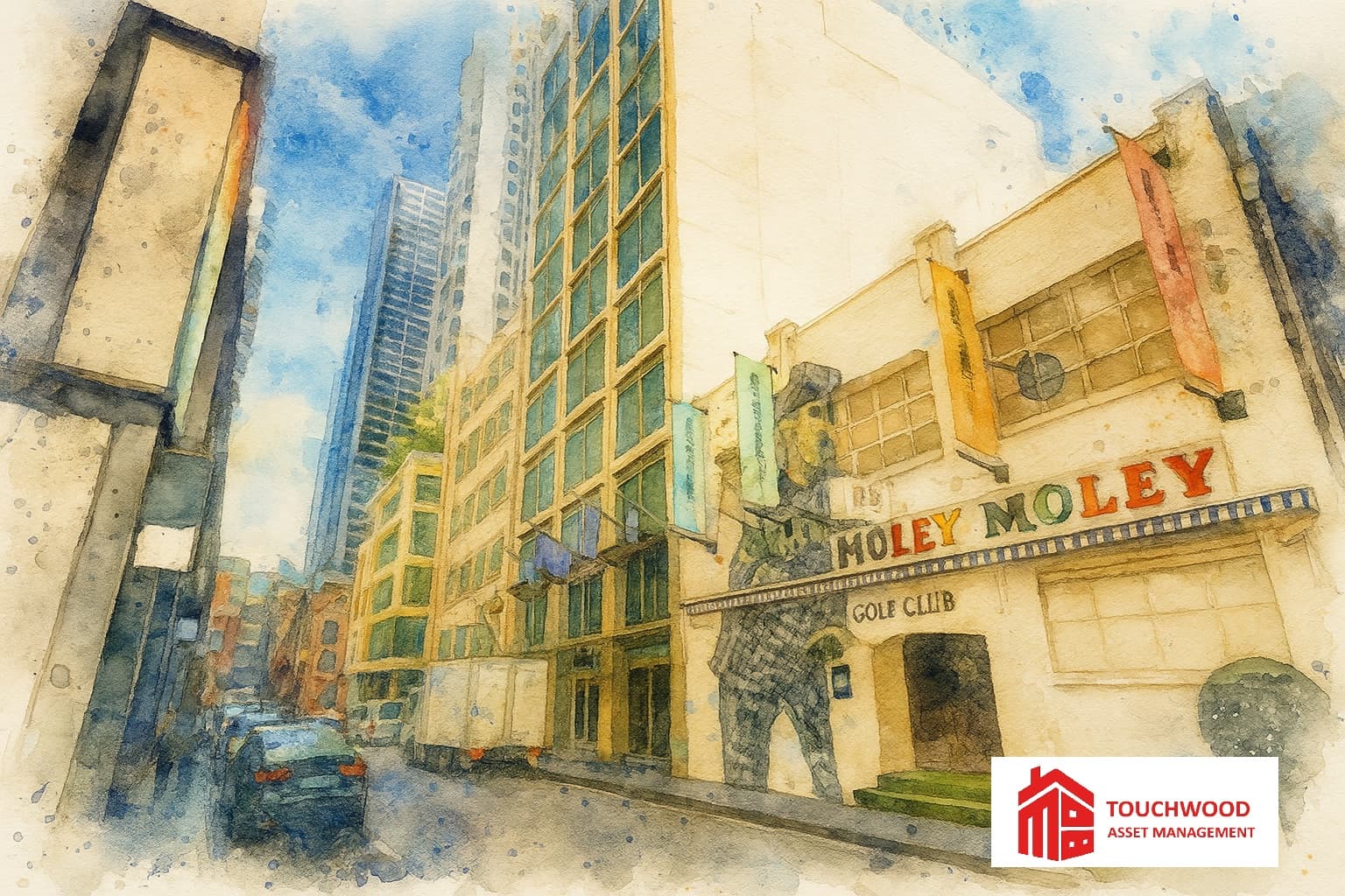 Building exterior at 600 Little Bourke Street